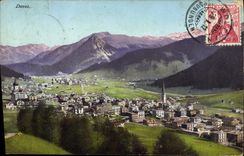 VINTAGE POSTCARD Davos