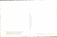 EL Trascoro de Palencia de la POSTAL de la VENDIMIA del catedrale