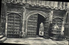 Capilla Westminster Londres de Henry VII de los escombros del bronce de la POSTAL de la VENDIMIA