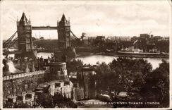 Torre y puente de la POSTAL de la VENDIMIA para clavar Thames Londres