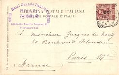 Nazionale de Firenze Scala Del Bargello Museo de la POSTAL de la VENDIMIA