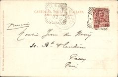 VINTAGE POSTCARD Fiesole Chiesa Francesco