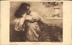 VINTAGE POSTCARD Orfane Montessi