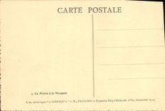 VINTAGE POSTCARD the Prayer With the Mosque