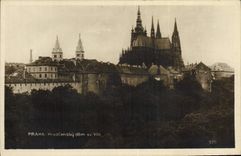 Dom Vita de Praga Hradeansky de la POSTAL de la VENDIMIA