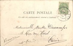 Casa de Argel de la POSTAL de la VENDIMIA del soplo de la gama