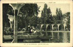 VINTAGE POSTCARD Fair Colonial International Paris 1931 the Lake Daumesnil