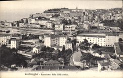 VINTAGE POSTCARD Ventimiglia Panorama Della Citta antica