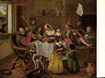 MODERN CARD Rijksmuseum Amsterdam Jan Steen Het Vrolijk
