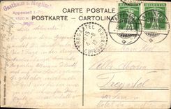 VINTAGE POSTCARD Kreuzberge Und Mutschen Von Der Saxerluke Aus