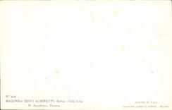VINTAGE POSTCARD Madonna Degli Albertti Bellini Venezia