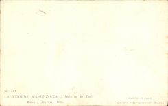 VINTAGE POSTCARD Verhine Annuziata Firenze Melozzo da Forli