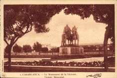 VINTAGE POSTCARD Casablanca the Monument Of the Victoire Militaria