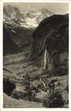 VINTAGE POSTCARD Das Lauterbrunnental