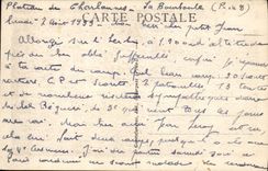 POSTAL Bourboule de la VENDIMIA el alquiler de los asnos