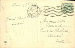 POSTAL Roma Plazza Colonna de la VENDIMIA