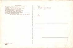 VINTAGE POSTCARD Dle Loreley