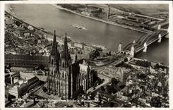 POSTAL MODERNA Dom Bahnhof Brucke de Koln