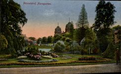 VINTAGE POSTCARD Dusseldorf Floragarten