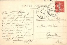 POSTAL de la VENDIMIA el paso impaciente del león tanto del ruido Belfort baja después de Agadir Marruecos