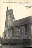 VINTAGE POSTCARD Elverdinghe the Church And the Cemetery