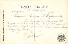 VINTAGE POSTCARD Elverdinghe the Church And the Cemetery