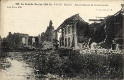 CPA La Grande Guerre Front Belge Bombardement De Zuydscoote