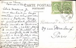 CPA Ostende chalet Du Roi