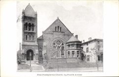 VINTAGE POSTCARD First Presbyterian Church 834th Fourth Avenue