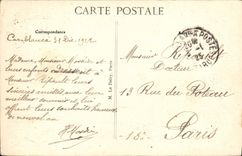 VINTAGE POSTCARD Casablanca Public garden And Roads