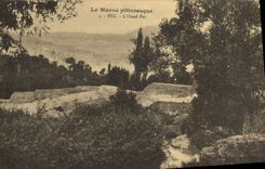 POSTAL Marruecos pintoresco Fes de la VENDIMIA el lecho de un río seco de Fes