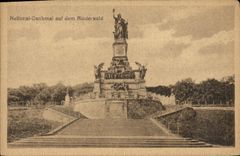 VINTAGE POSTCARD National Denlkmal Auf Dem Niederwald