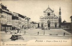 CPA Firenze Piazza A Chiesa S Croce