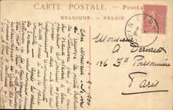 VINTAGE POSTCARD Brussels Palate Of Beeaux Interior Koedyck arts