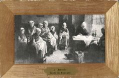 VINTAGE POSTCARD Israel School Of Seam