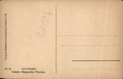 VINTAGE POSTCARD Velasquez Infantin Margaretha Theresia