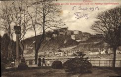 CPA Coblenz Aus Den Rheinanlagen Nach Der Festung Ehrenbreitstein