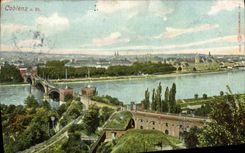 VINTAGE POSTCARD Coblenz has Rh
