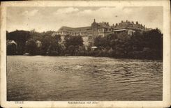 VINTAGE POSTCARD That Krankenhaus MIT Ailer