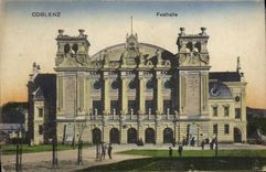 VINTAGE POSTCARD Coblenz Festhalle