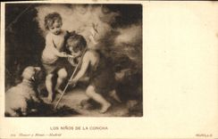 VINTAGE POSTCARD Los Ninos Of Concha Murillo