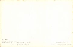 VINTAGE POSTCARD Giovane Idiot Angello Greuze London National Gallery