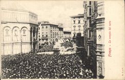 CPA Firenze Lo Scoppio Del Carro