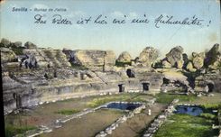 VINTAGE POSTCARD Sevilla Ruined De Jtalica