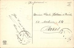 VINTAGE POSTCARD Madrid Biblioteca Nacional Library