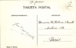 VINTAGE POSTCARD Madrid Entrada Al Camp Del Moro