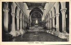 VINTAGE POSTCARD Aquileia Basilica Interno