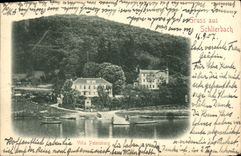 Chalet de Gruss Aus Schlierbach Petersburgo de la POSTAL de la VENDIMIA