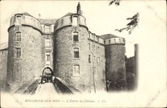 VINTAGE POSTCARD Boulogne On Sea the Entry Di Castle