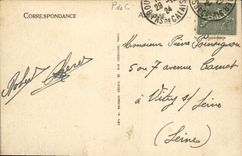 VINTAGE POSTCARD Boulogne On Sea the Exit Of the Small fishing boats Boats